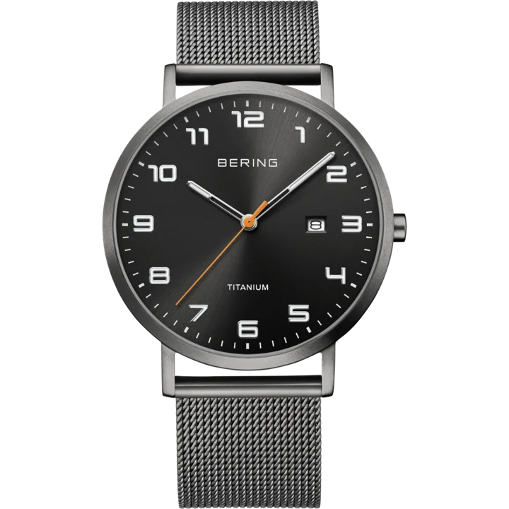 BERING Titanium mit grau Zifferblatt