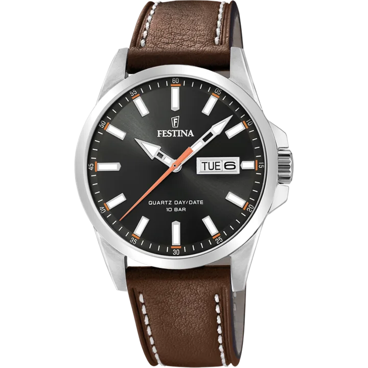 Festina Klassik mit schwarz Zifferblatt