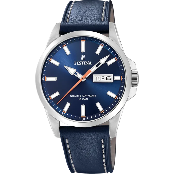 Festina Klassik mit blau Zifferblatt