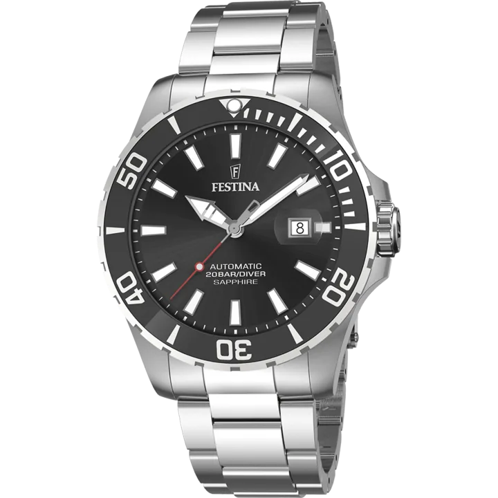 Festina Automatik mit schwarz Zifferblatt