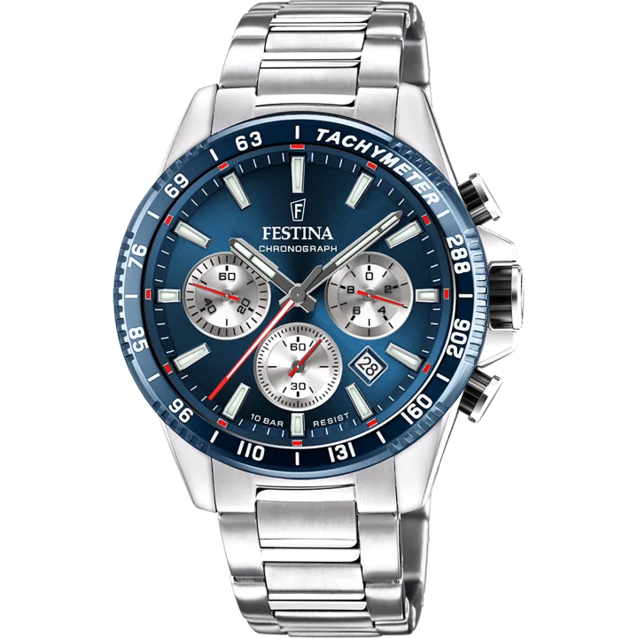 Festina Timeless Chronograph mit blau Zifferblatt