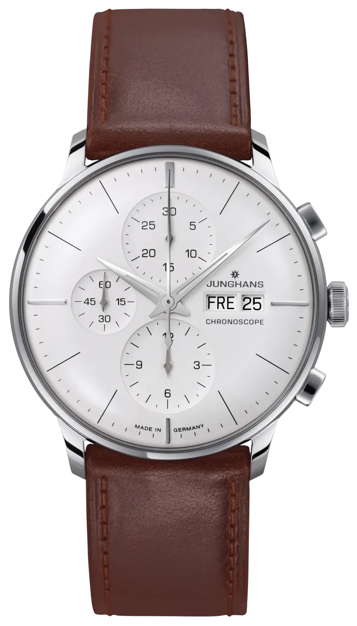Junghans Meister Chronoscope mit silber Zifferblatt