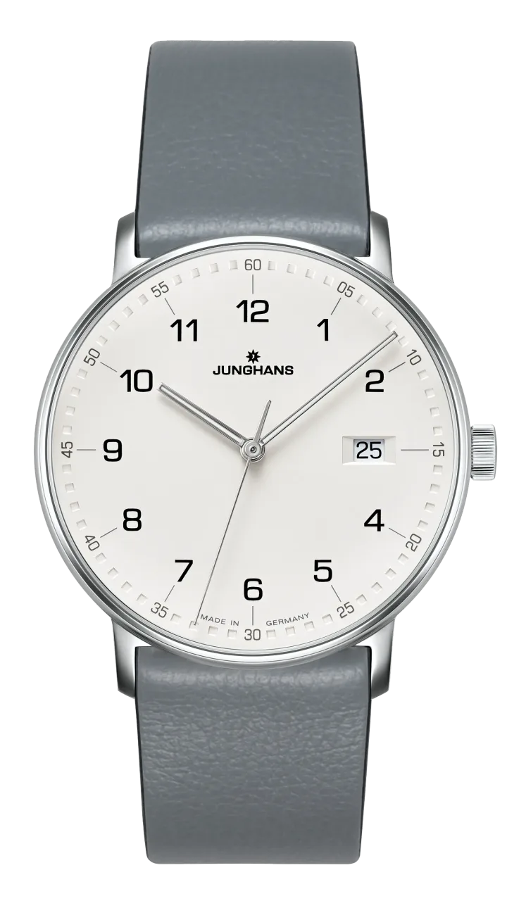 Junghans FORM Quarz mit silber Zifferblatt